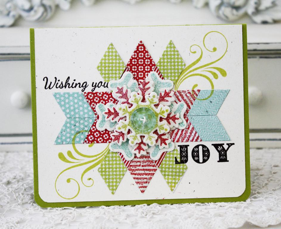 Papertrey Ink Supplies Used:<br />
Stamps:<br />
Happy Harlequin, Snowflake Medley, Peace,...