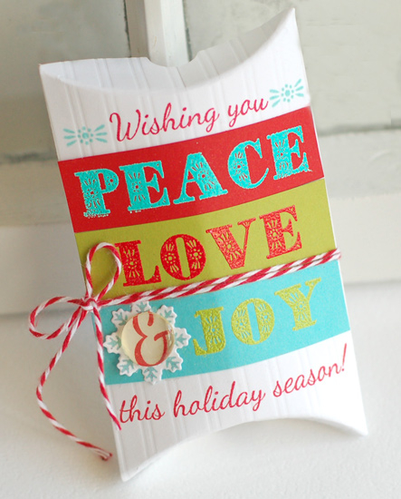 Stamps:  Peace, Love &amp; Joy, Snowflake Medley<br />
Ink:  Pure Poppy, Hawaiian Shores,...