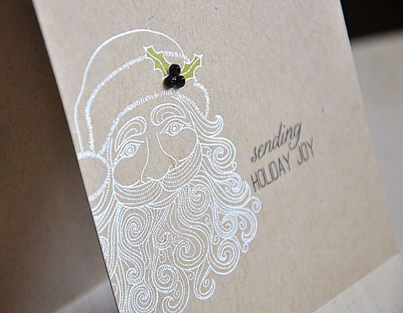 Stamps: Santa Stationery &amp; Framed Out #8<br />
Ink: Limeade Ice, Fresh Snow &amp; Jenni...