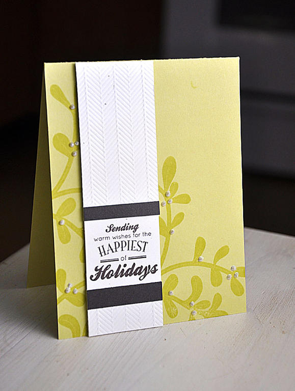 Stamps: Mistletoe &amp; Holly and Happiest of Holidays<br />
Ink: Limeade Ice &amp; Smokey...