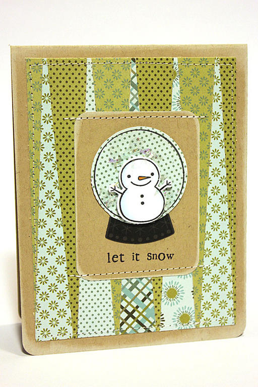 stamps: Winter Snow Globe<br />
<br />
ink: True Black, Tuxedo Black Memento (Tsukineko)<br />...