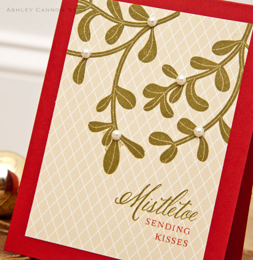 Supplies<br />
<br />
Stamps: Mistletoe &amp; Holly<br />
Ink: Ripe Avocado, Pure Poppy<br />...