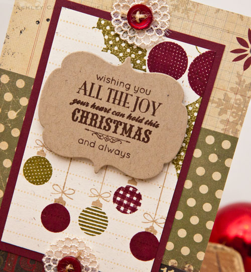 Supplies<br />
<br />
Stamps: Bits &amp; Buttons, Happiest of Holidays, Journaling Lines<br />...