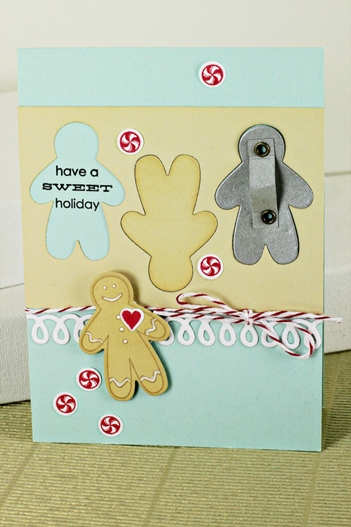 Stamps: Gingerbread Lane<br />
Dies: Gingerbread Lane and Loop de Loop Border Die<br />...