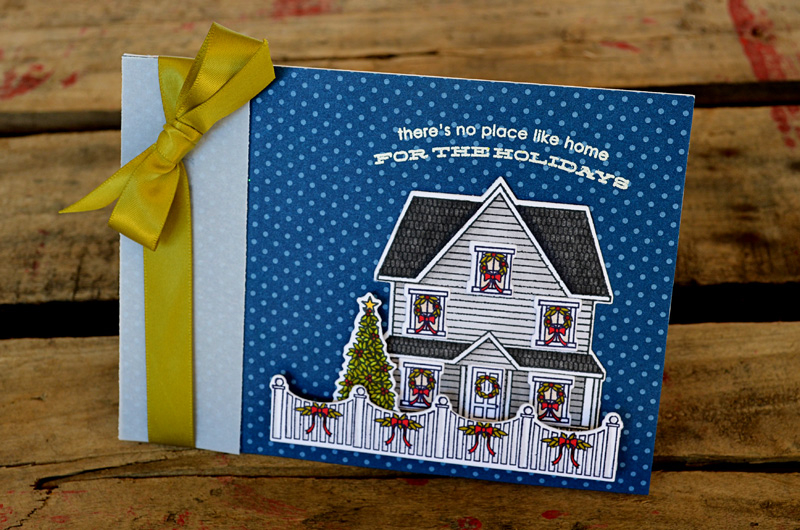{Home for the Holidays} card <br />
<br />
Stamps - Boards &amp; Beams, Home for the Holidays,...