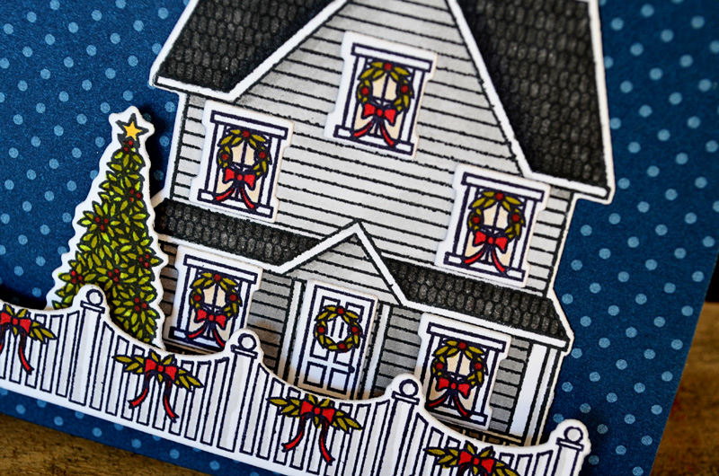 {Home for the Holidays} card <br />
<br />
Stamps - Boards &amp; Beams, Home for the Holidays,...