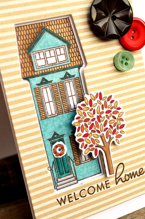 {Welcome Home} card <br />
<br />
Die - Boards &amp; Beams, Home for the Holidays<br />...