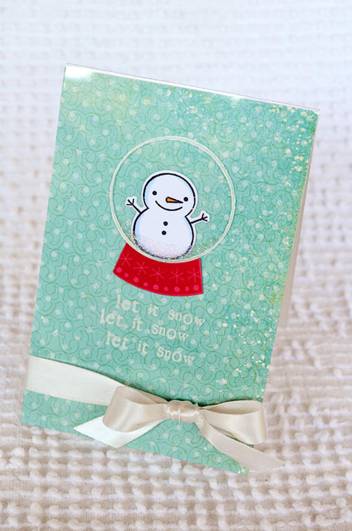 {Let it Snow} card<br />
<br />
Stamps - Winter Snow Globe<br />
Die - Winter Snow Globe<br...