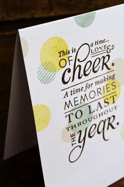 {Love &amp; Cheer} card<br />
<br />
Stamps - Bits &amp; Buttons, Stylish Sentiments<br />...