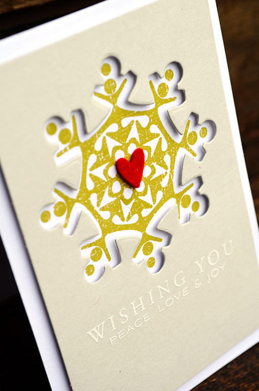 {Peace Love Joy} card<br />
<br />
Stamps - Snowflake Medley, Tree Trimming Trio<br />
Ink -...