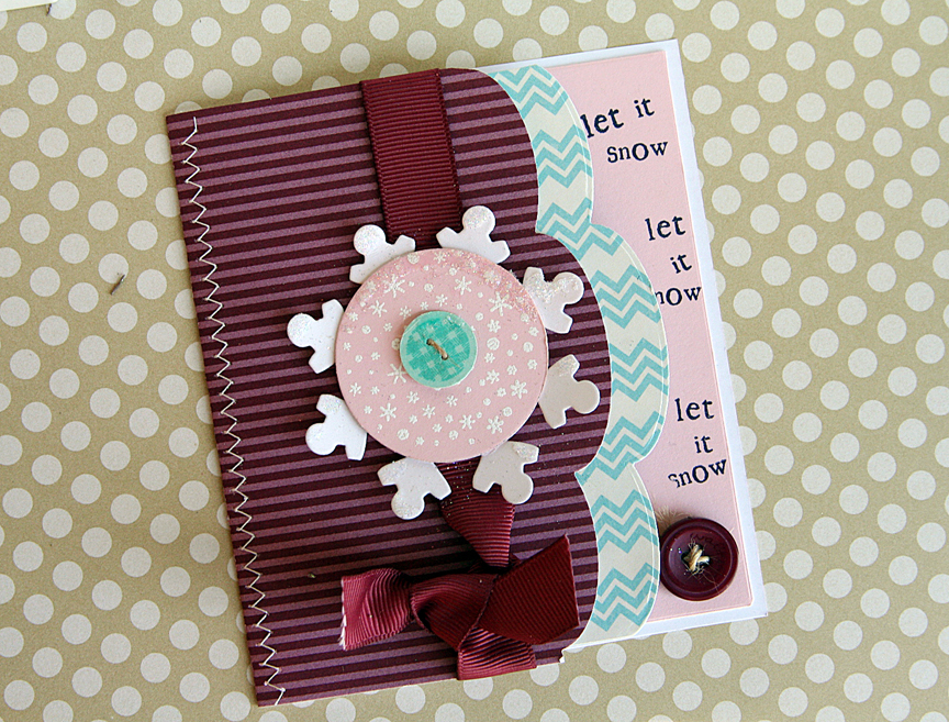 STAMPS: Winter Snow Globe, Bits &amp; Buttons<br />
INK: Fresh Snow, True Black<br />
PAPER:...