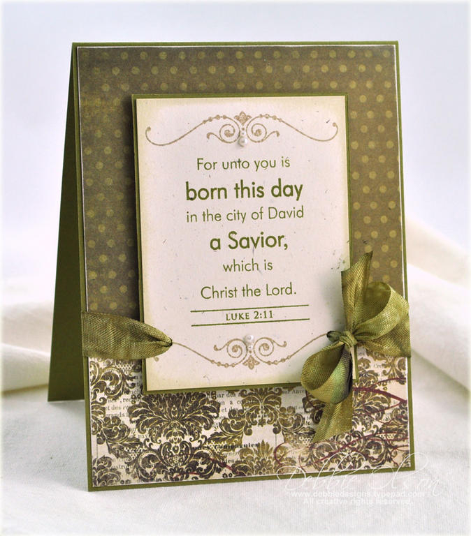 Stamps: Beautiful Blessings: Holiday, Over Under Easy<br />
Ink: Ripe Avocado, Kraft ,...