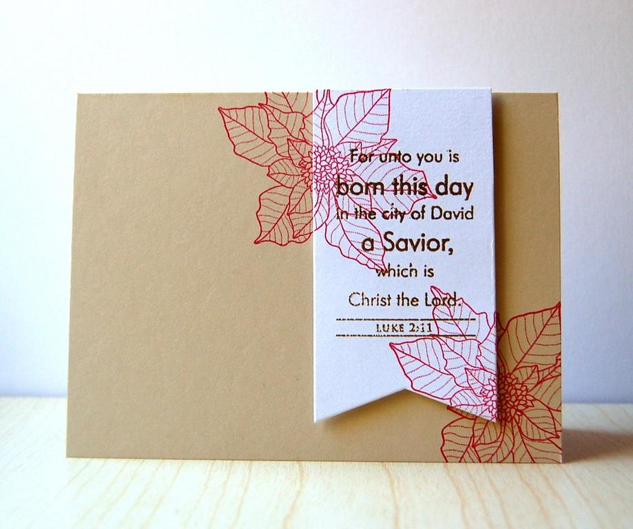 Cardstock: fine linen, white<br />
Stamps: Beautiful Blessings: Holiday, Christmas...