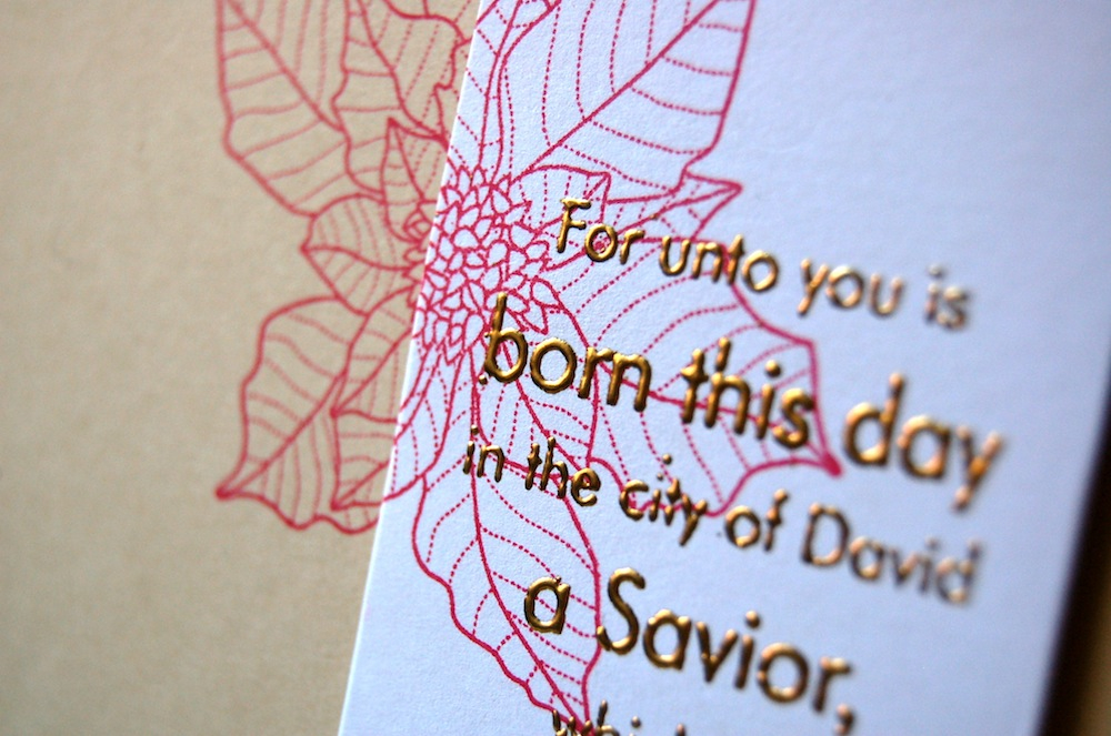 Cardstock: fine linen, white<br />
Stamps: Beautiful Blessings: Holiday, Christmas...