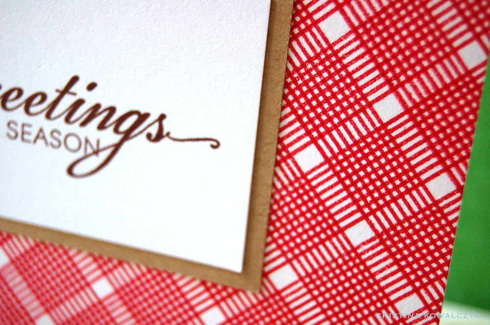 Cardstock: white, kraft<br />
Stamps: Background Basics: Super Stripes, Think Big Favorites...