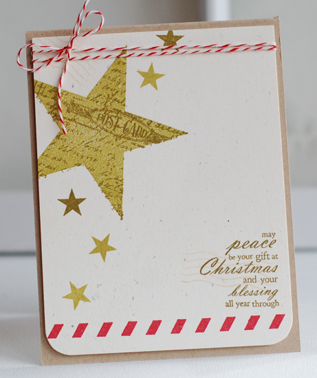 stamps:  layered postmarks: holiday, postmarks<br />
ink:  pure poppy, simply chartreuse, ripe...