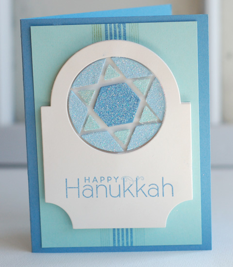 stamps: menorah medley, bb: super stripes<br />
ink:  blueberry sky, spring rain<br />...