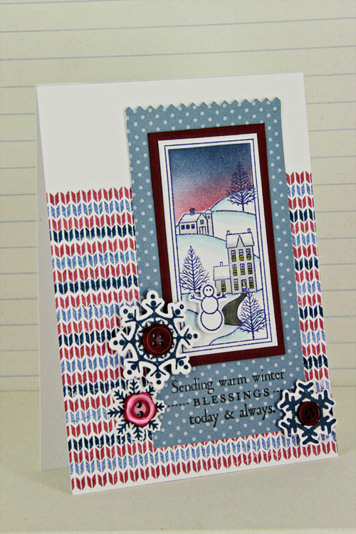 Stamps: Winter Hills, Snowflake Medley, BB: Striped Sweater, Home <br />
<br />
for the...