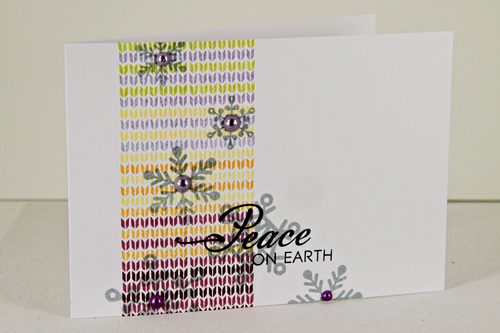 Stamps: Background Basics: Striped Sweater, Peace Be Still, Think Big Favorites: #19<br />
Ink:...