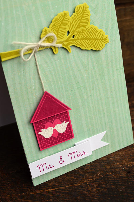 {Mr. &amp; Mrs.} card<br />
<br />
Stamps - Heart-2-Heart #9, Peaceful Pinecones, Love Lives...