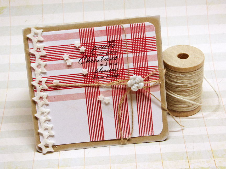 STAMPS: Background Basics: Super Stripes, Layered Postmarks: Holiday<br />
INK: Sweet Blush,...
