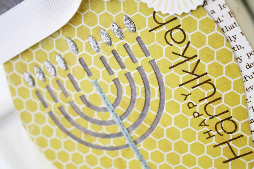 Papertrey Ink Supplies Used:<br />
Stamps:<br />
Menorah Medley, Snowflake Flurries<br />...