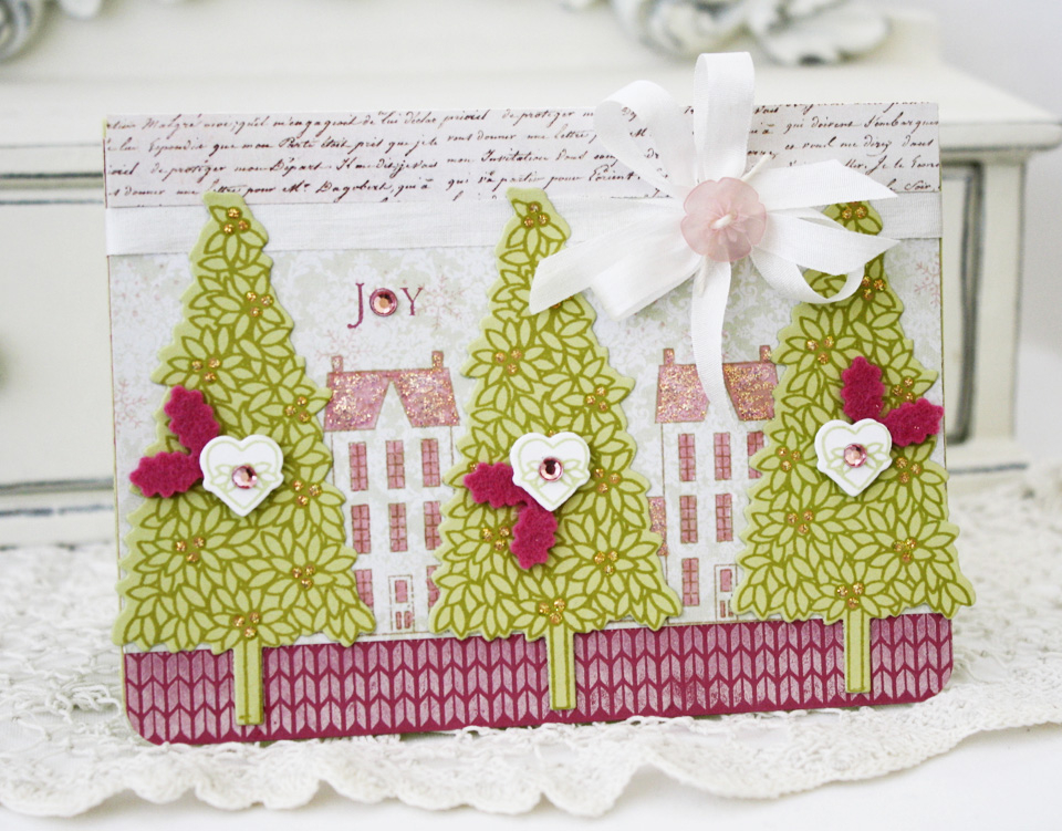 Papertrey Ink Supplies Used:<br />
Stamps:<br />
Winter Hills, Believe, and Background Basics:...