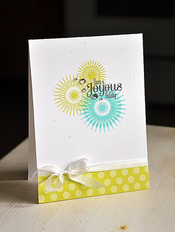 Stamps: Snowflake Flurries<br />
Ink: Limeade Ice &amp; Hero Arts Tide Pool<br />
Cardstock:...