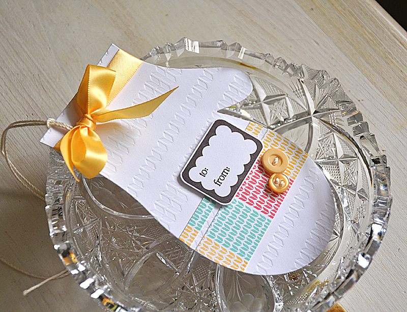 Stamps: Background Basics: Striped Stweater &amp; 2012 Holiday Tags<br />
Ink: Summer Sunrise,...