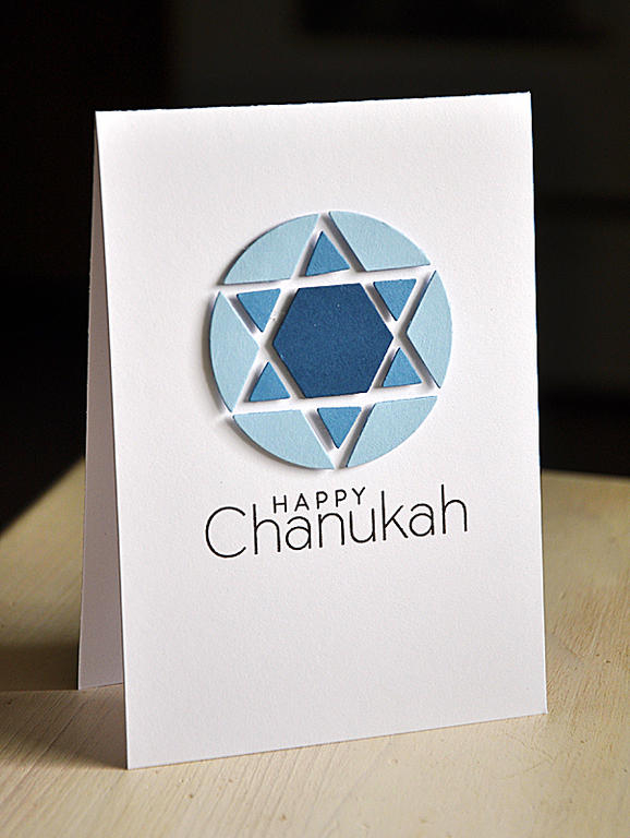 Stamps: Menorah Medley<br />
Ink: True Black<br />
Cardstock: Spring Rain, Blueberry Sky &amp;...