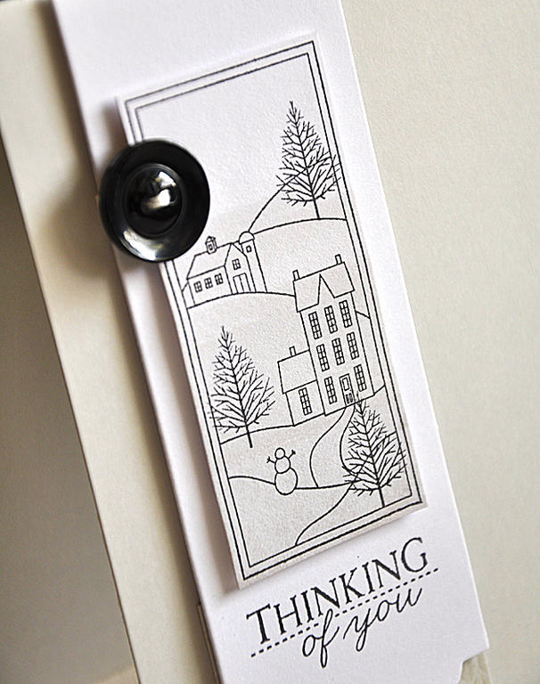 Stamps: Winter Hills and Background Basics: Striped Sweater<br />
Ink: True Black &amp;...