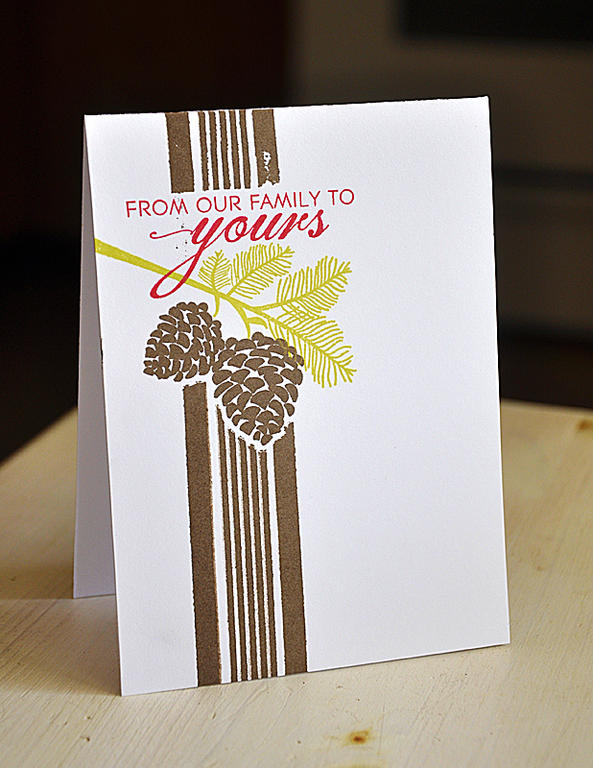 Stamps: Peaceful Pinecones, Background Basics: Super Stripes &amp; Think Big Favorites #21<br />...