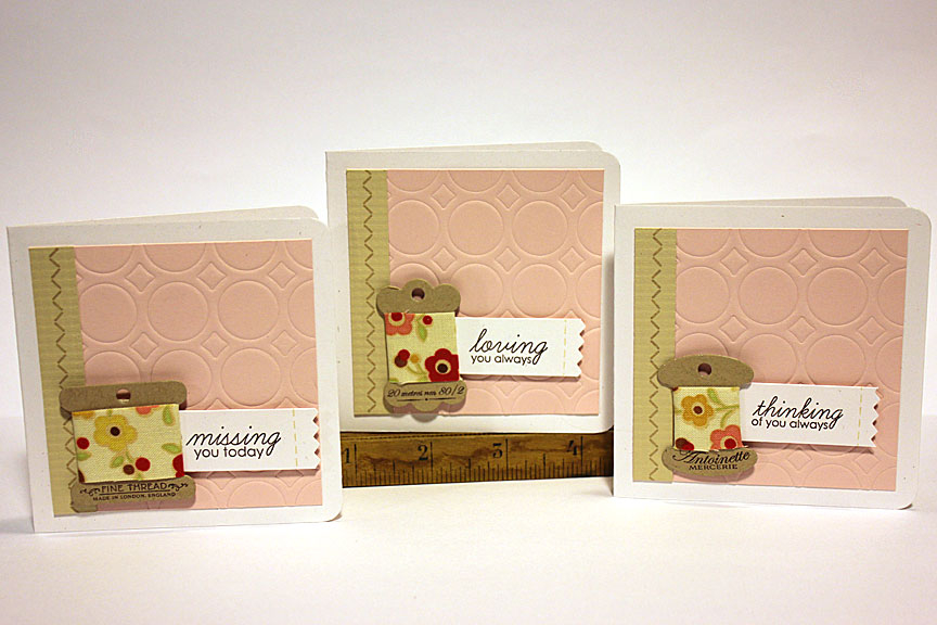 size: 3 3/4&quot; x 3 3/4&quot;<br />
<br />
stamps: Hanging By a Thread, Framed Out #10, Sew...