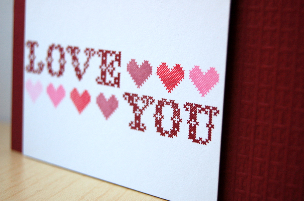 Cardstock: scarlet jewel, white<br />
Stamps: Stitched Sentiments<br />
Ink: scarlet jewel,...