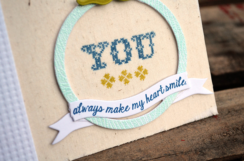 {Heart Smile} card <br />
<br />
Stamps - Stitched Sentiments, Party Poppers<br />
Die -...
