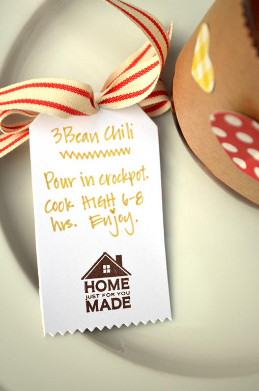 {Get Well} Soup Tag &amp; wrap <br />
<br />
Stamps - Comfort Food, Handmade Hodgepodge<br />...