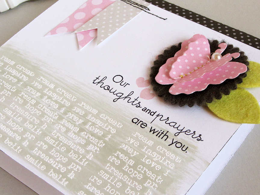 STAMPS: Background Basics: Inspiration<br />
INK: Soft Stone, Fresh Snow inks<br />
PAPER:...