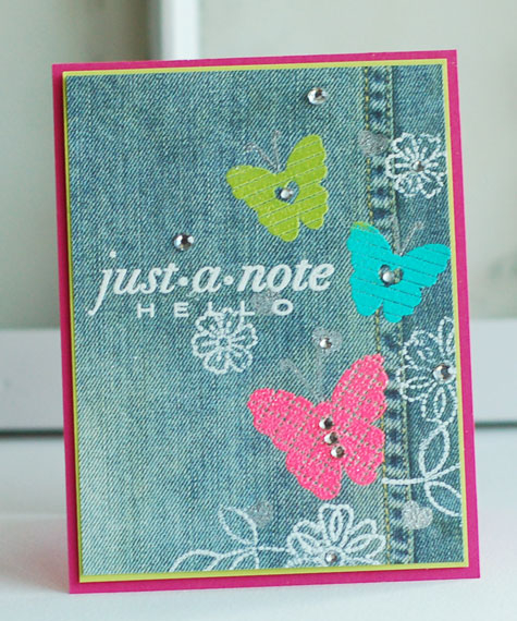 Stamps:  Heart-2-Heart #10, Think Big Favorites #22, Stitches &amp; Swirls<br />
Ink:...