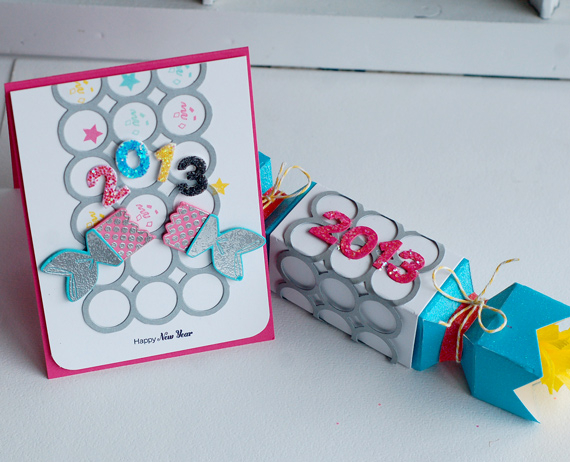 Stamps:  Party Poppers<br />
Ink:  Raspberry Fizz, Hawaiian Shores, Summer Sunrise, True...