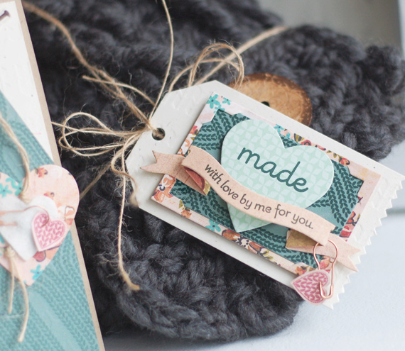Stamps:  Knit Bits, Purls of Wisdom, Sew Simple Borders<br />
Ink:  Ocean Tides, Pine Feather,...