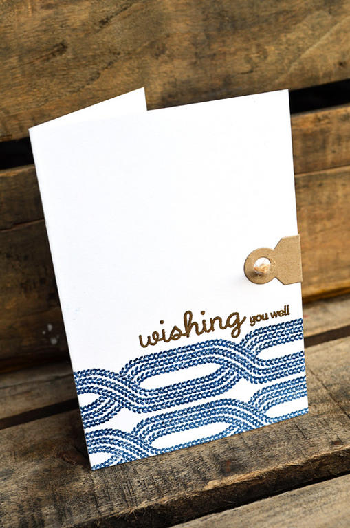 {Tie the Knot} card<br />
<br />
Stamps - Knit Bits, Purls of Wisdom<br />
CS - White,...