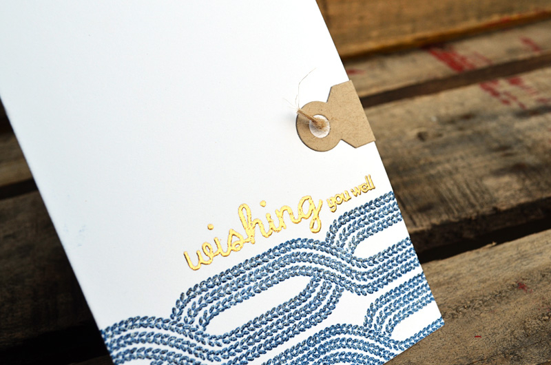 {Tie the Knot} card<br />
<br />
Stamps - Knit Bits, Purls of Wisdom<br />
CS - White,...