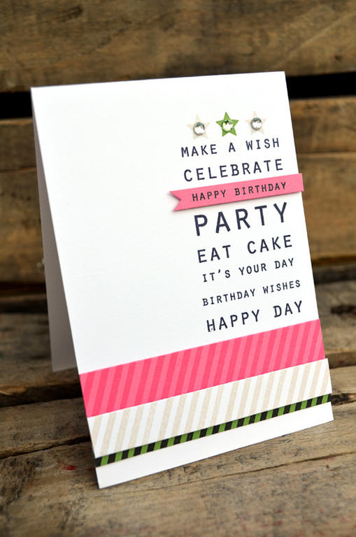 {Happy Birthday} <br />
<br />
Stamps - Party Poppers, Sentiment Signs<br />
CS - White,...