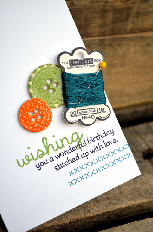 {Stitched Up with Love}<br />
<br />
Stamps - Hanging By a Thread, Button Up, Purls of Wisdom,...