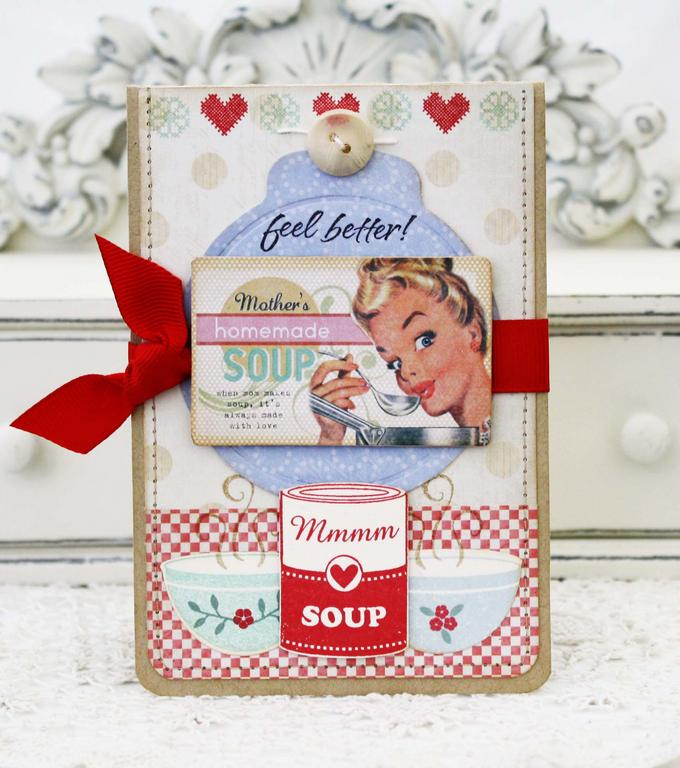 Papertrey Ink Supplies Used:<br />
Stamps:<br />
Comfort Food and Stitched Sentiments<br />...