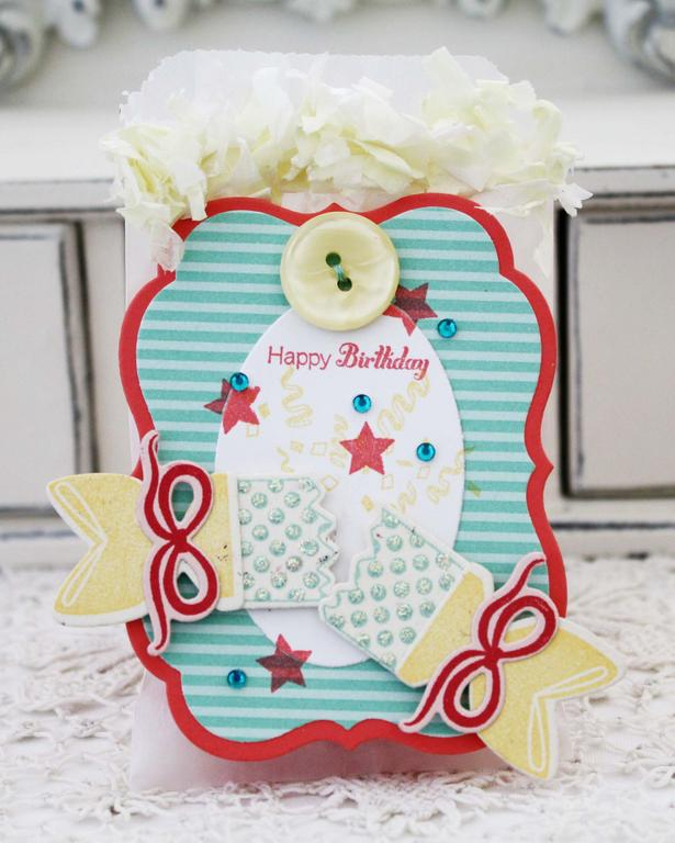 Papertrey Ink Supplies Used:<br />
Stamps:<br />
Party Poppers<br />
Ink:<br />
Harvest...