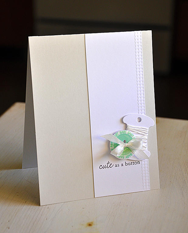 Stamps: Button Card &amp; Baby Button Bits<br />
Ink: Smokey Shadow and Ranger Archical...