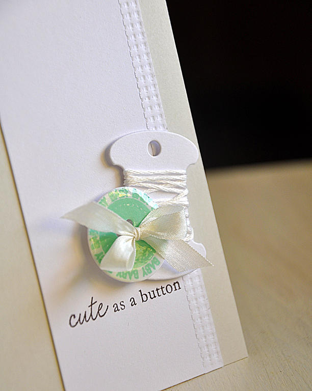 Stamps: Button Card &amp; Baby Button Bits<br />
Ink: Smokey Shadow and Ranger Archical...