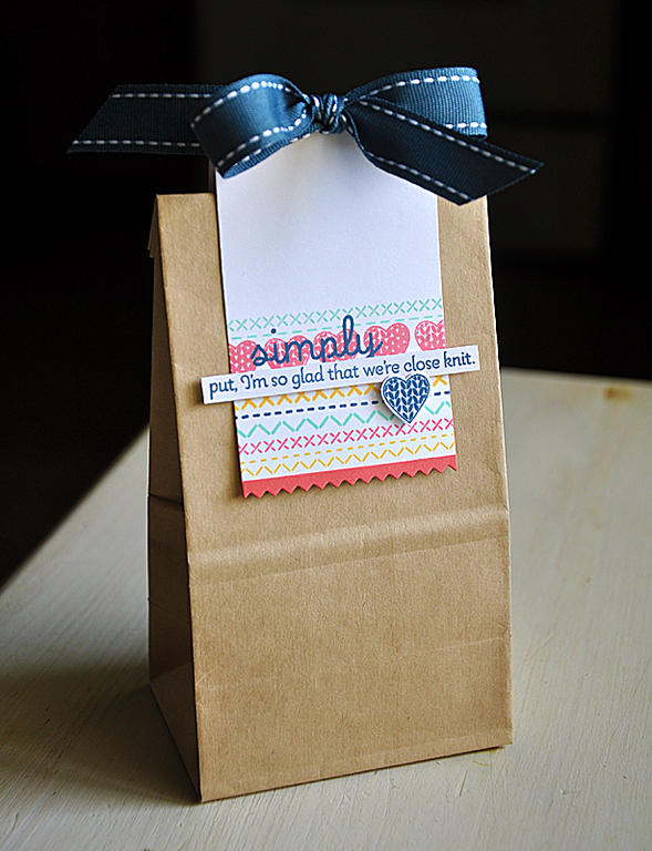 Stamps: Sew Simple Borders, Knit Bit &amp; Purls of Wisdom<br />
Ink: Enchanted Evening, Berry...