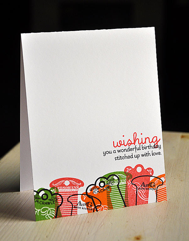 Stamps: Hanging By A Tread &amp; Purls of Wisdom<br />
Ink: Berry Sorbet, Orange Zest, New Leaf...